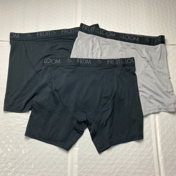 Fruit of the Loom Men's Breathable Micro-Mesh Boxer Brief, 3-Pack - Picture 4 of 4